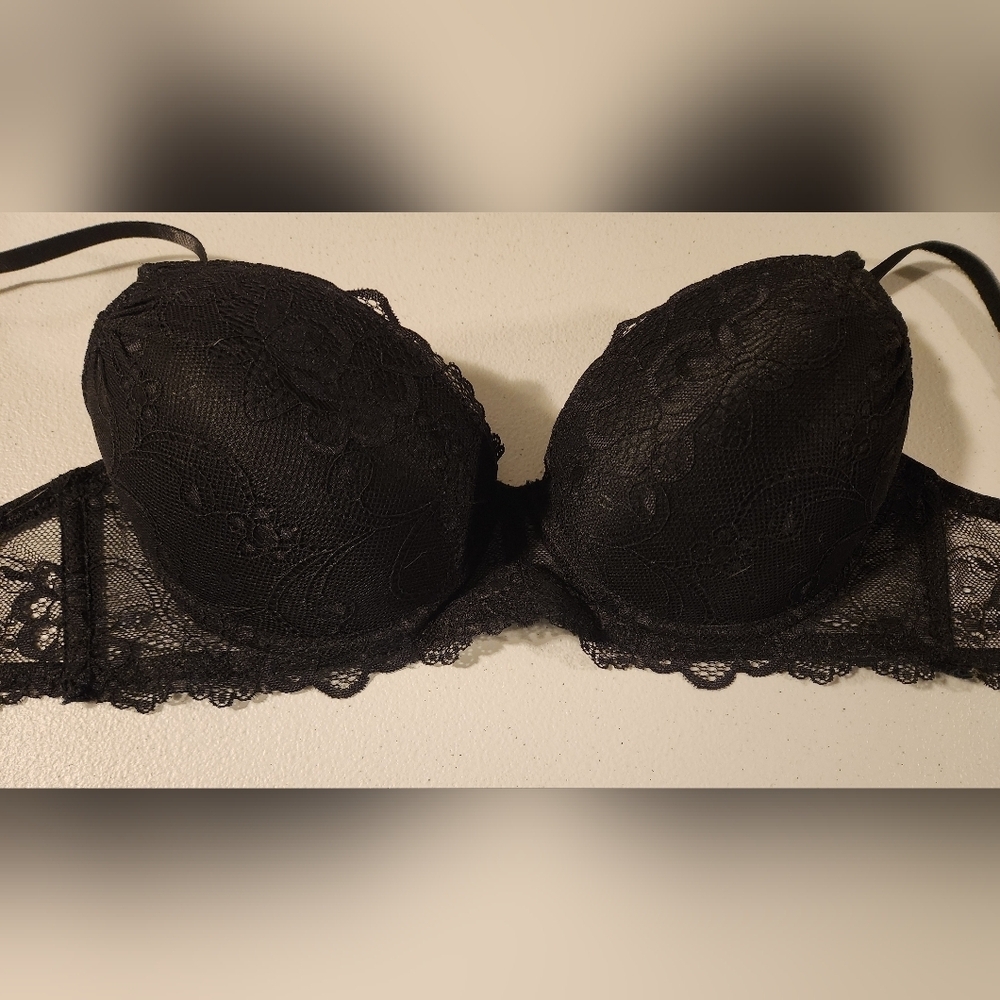 Jessica Simpson Black Lace Push-up Bra - Picture 8 of 11